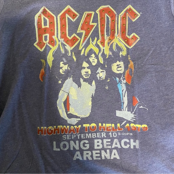 Lucky Brand AC/DC Highway to Hell concert tshirt, women’s size XL - Picture 3 of 5